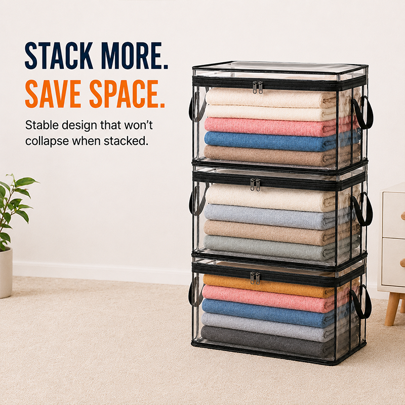🎁 Mother's Day Sale 49% OFF📦Large Heavy-Duty Thick Plastic Clear Storage Bag for Clothes, Moving & Storage
