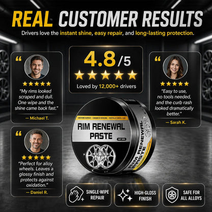 ✨ All-in-One Wheel Care & Restoration Paste | Clean, Polish & Protect 🚗