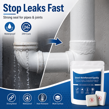 Two-Part Epoxy Putty 🔧 Fix Cracks & Leaks Fast — Strong Waterproof Repair Putty 💧✨