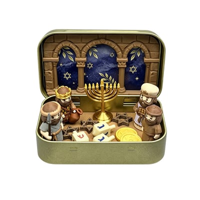 ⏳ Last Day 49% OFF –✝️Miniature Nativity Scene Set — A Little Tin, a Timeless Christmas Story🕊️