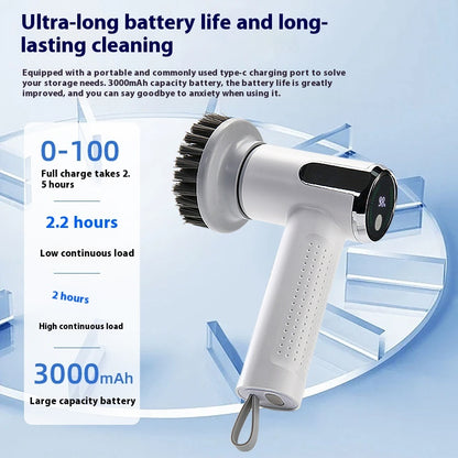 🔥Hot Sale 50% OFF🔥5-in-1 Smart Display Electric Cleaning Brush