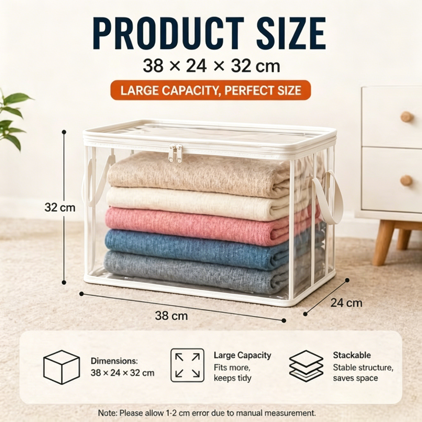 2026 Home Essentials Kit ✨Premium Clear Clothing Storage Bag