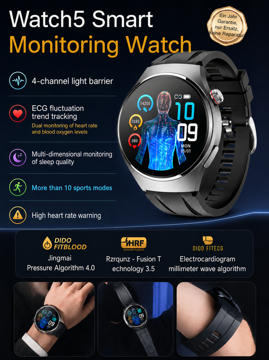 ❤️Flagship Smartwatch for Health Protection, 24/7 Health Data Center🥰