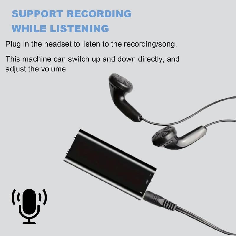 ⚡Hot Sales 49% OFF🔥8GB  Professional Voice Activated Digital Recorder & MP3 Player