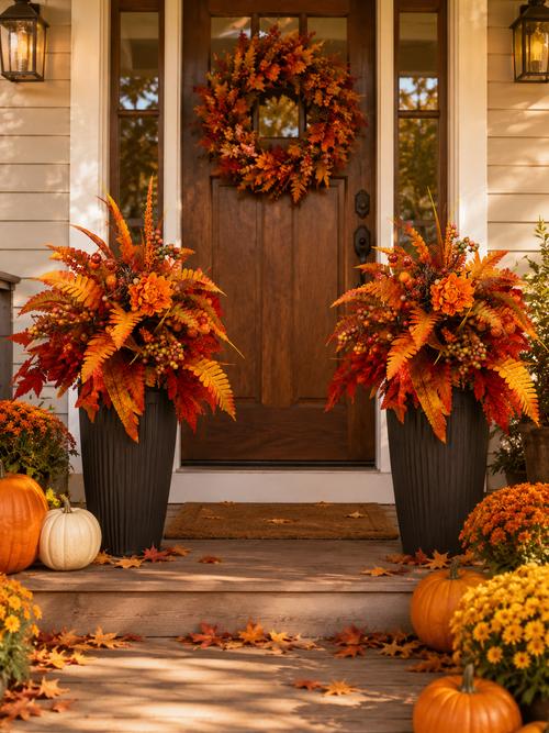 💥Hot Sale 50% off 🍂 Autumn Harvest Floral Garden Stake Arrangement
