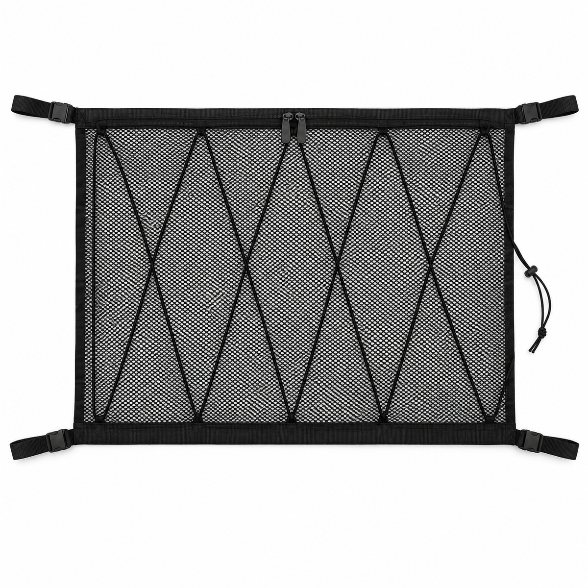 🔥 Limited-Time 49% OFF |🚙Overhead Storage Net – Double Zipper Car Ceiling Organize🏕️