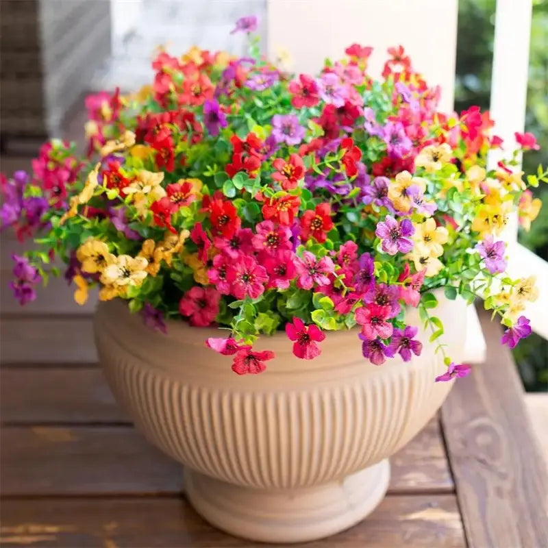 UV Resistant Colorful Fake Flower (6/12/24pcs/set)