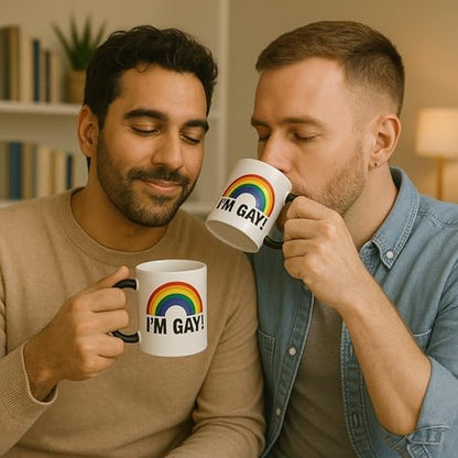 🌈 I'M GAY! Heat-Changing Coffee Mug | Funny Surprise Gift 🎁