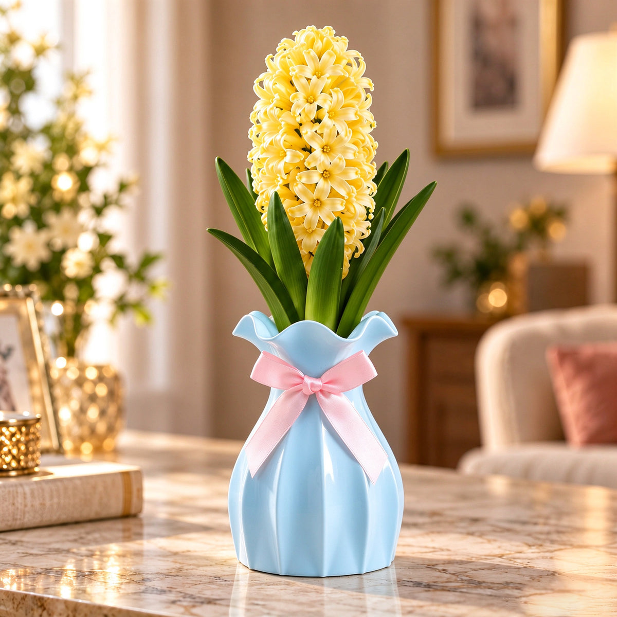Hyacinth Bulb & Vase Gift Set – A Gift That Grows and Blooms🎁