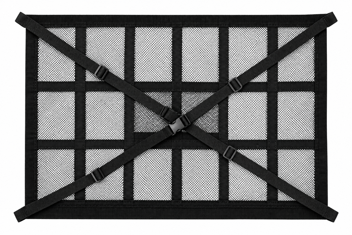 🔥 Limited-Time 49% OFF |🚙Overhead Storage Net – Double Zipper Car Ceiling Organize🏕️