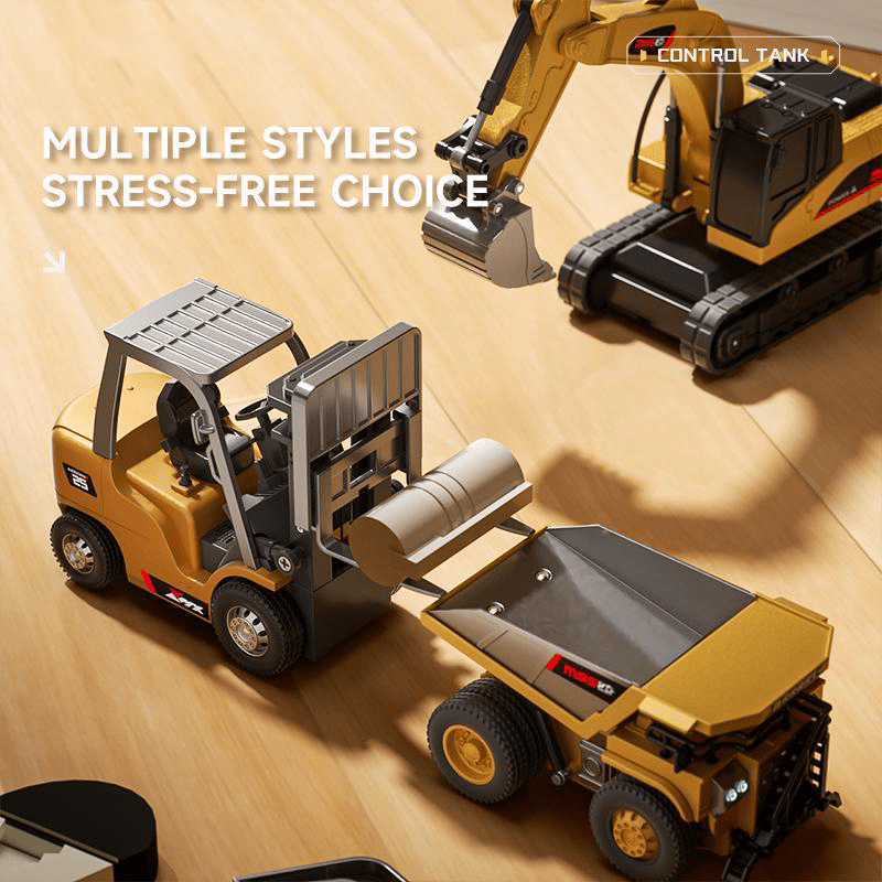 🚜 1:64 Premium Alloy Mini RC Construction Set
