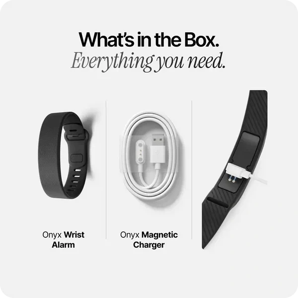 ⌚ Silent Vibration Alarm Clock – Wrist-Worn Wearable Wake-Up Device for Heavy Sleepers, Partner-Friendly Quiet Alarm with 2 Intensity Levels, 3 Alarms & 14+ Day Battery