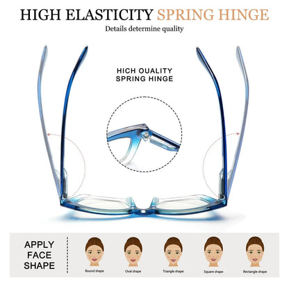 Hot Sale👓Anti Blue Light Glasses Set 4 Pairs Oprah Style Unisex Reading Glasses