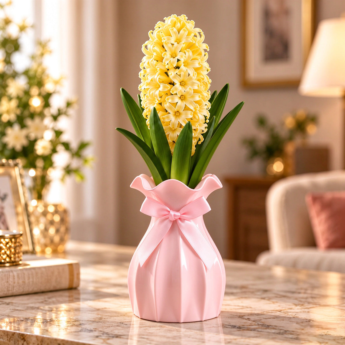 Hyacinth Bulb & Vase Gift Set – A Gift That Grows and Blooms🎁