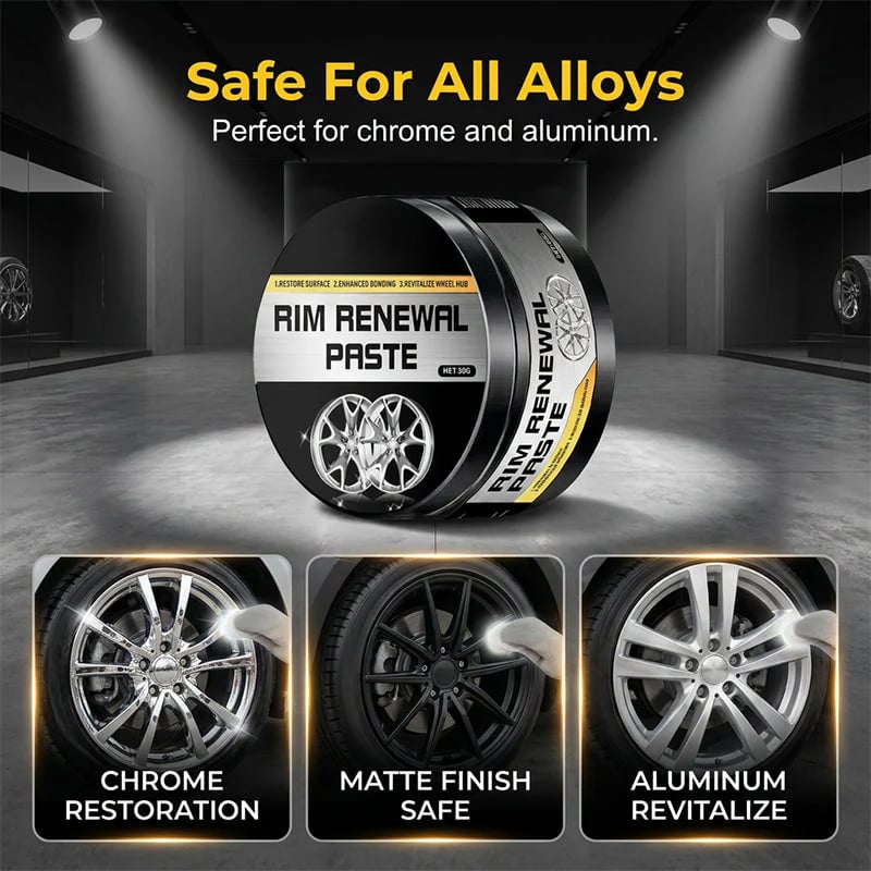 ✨ All-in-One Wheel Care & Restoration Paste | Clean, Polish & Protect 🚗