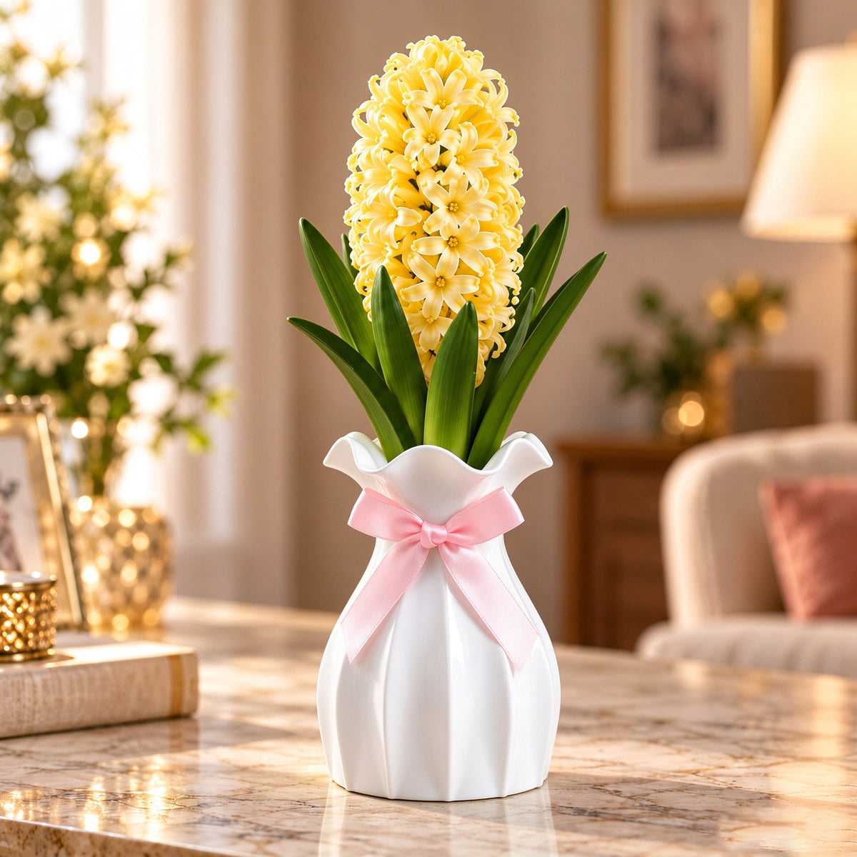 Hyacinth Bulb & Vase Gift Set – A Gift That Grows and Blooms🎁
