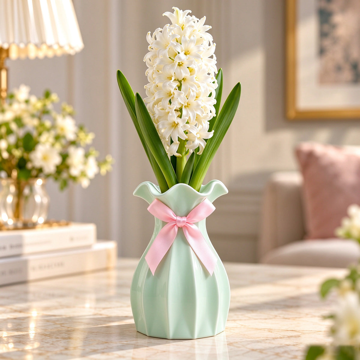 Hyacinth Bulb & Vase Gift Set – A Gift That Grows and Blooms🎁