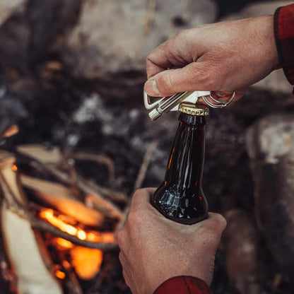 🔥 3-in-1 Waterproof Refillable Match Keychain with Bottle Opener & Carabiner Clip