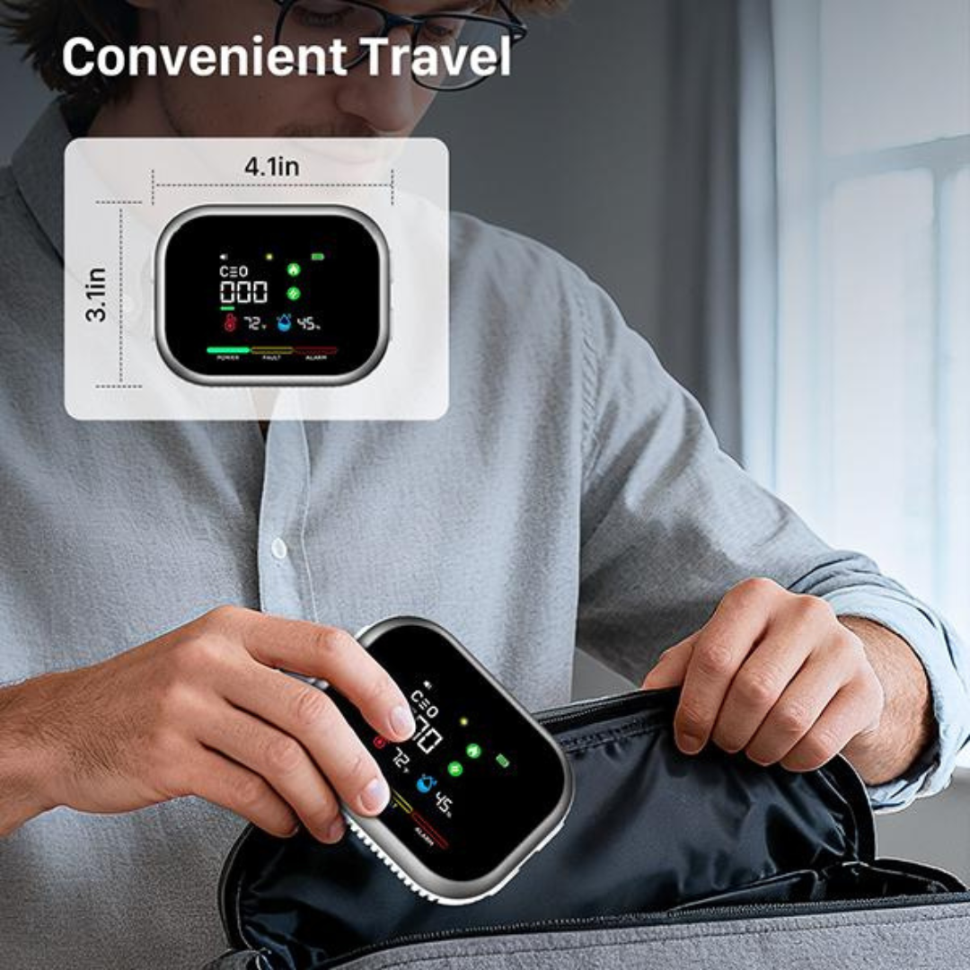 🚨6-in-1 Portable Detector with Natural Gas & Temperature Humidity Sensors🔥Free Shipping