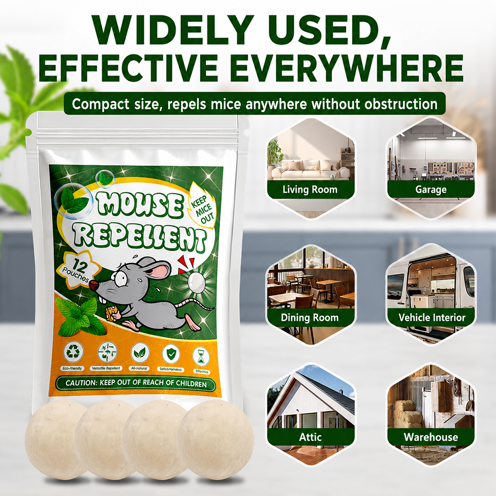 🔥New natural plant-based essential oil paper balls for repelling mice and insects—effective for up to 60 days