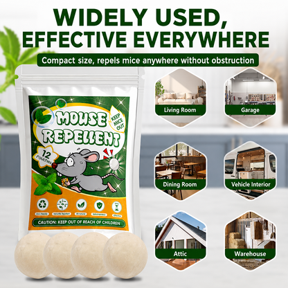 🔥New natural plant-based essential oil paper balls for repelling mice and insects—effective for up to 60 days