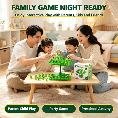 🐸Frog Balance Tree Game, Kids Educational Balance Toy, Multiplayer Family Desktop Interactive Board Game🎲