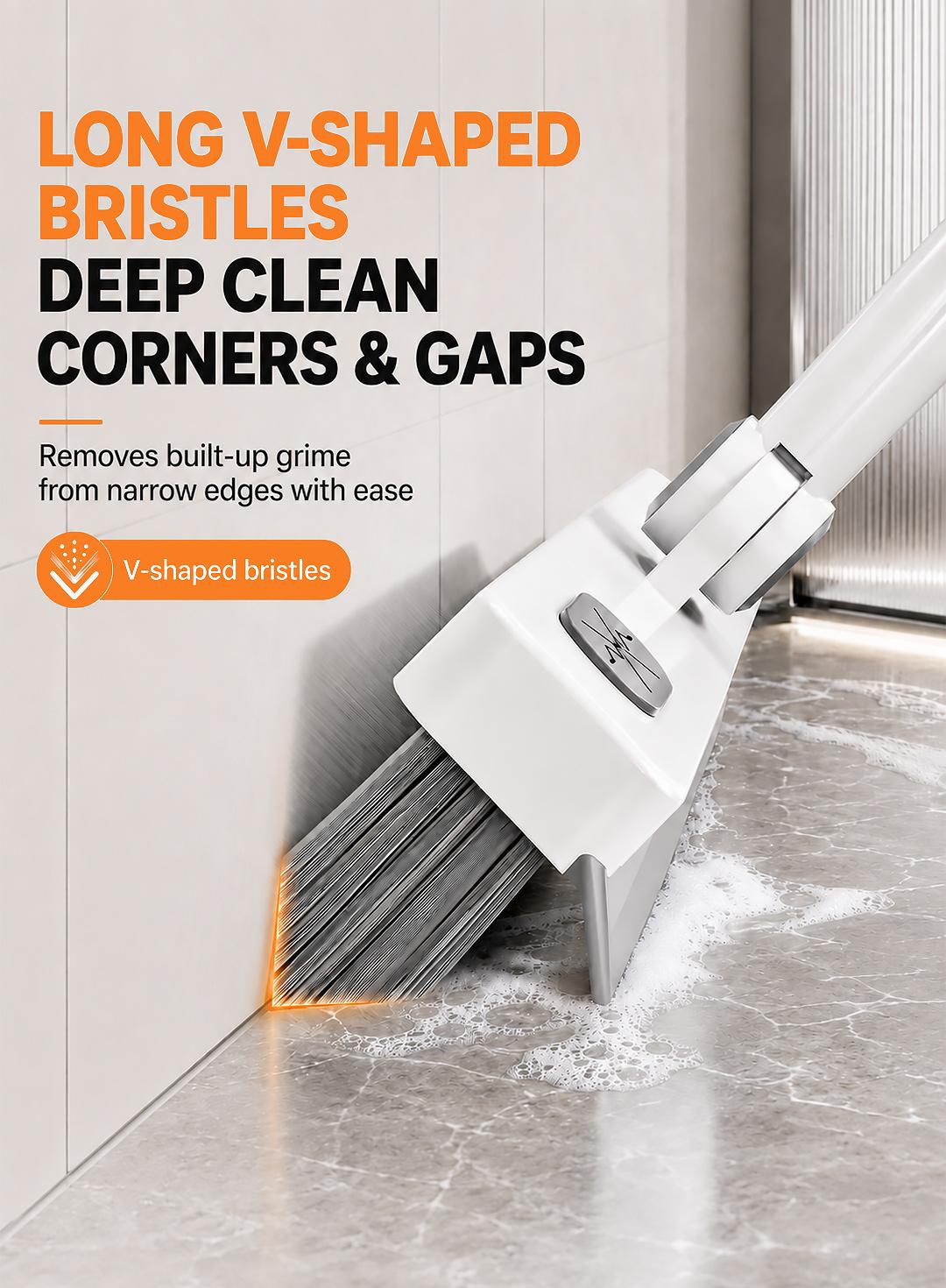 180° Rotating Gap Cleaning Tool - Extendable Adjustable No-Touch Cleaner for Windows, Sliding Doors, Narrow Spaces, Home Deep Cleaning