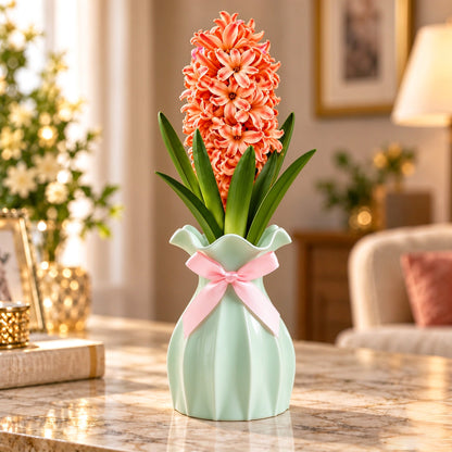 Hyacinth Bulb & Vase Gift Set – A Gift That Grows and Blooms🎁