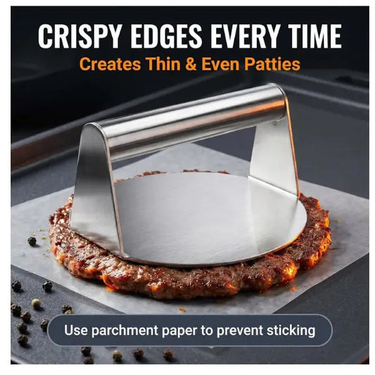 📢LAST DAY 49% OFF🔥🍔 Stainless Steel Smash Burger Press | 4.72" & 5.51" 304 Hamburger Smasher