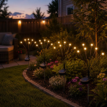 🪻💡Outdoor Solar Firefly Garden Lights Waterproof 4/8 Pack