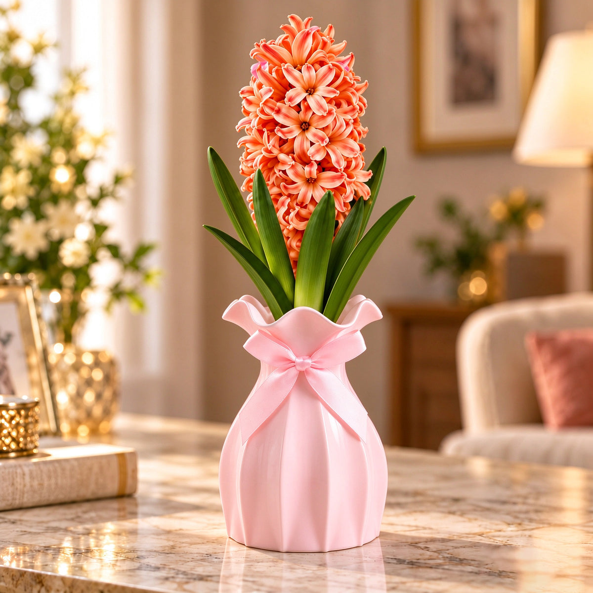 Hyacinth Bulb & Vase Gift Set – A Gift That Grows and Blooms🎁