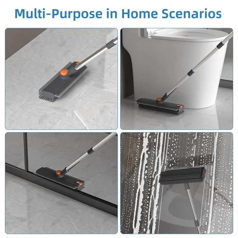 🏡3-in-1 Adjustable Floor Scrub Brush – 360° Rotating Cleaning Tool🧹