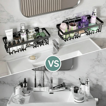 🔥Limited-Time 49% OFF 🗄️ 3/6-Piece Rustproof Shower Caddy Set | Drill-Free Wall Storage