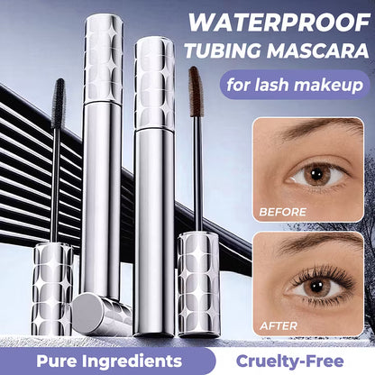 7D Waterproof Mascara - 24H Long Lasting Volume & Curl, Smudge-Proof Lift for Natural False Lash Look