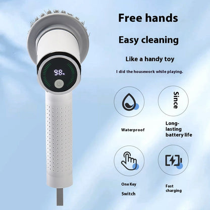 🔥Hot Sale 50% OFF🔥5-in-1 Smart Display Electric Cleaning Brush