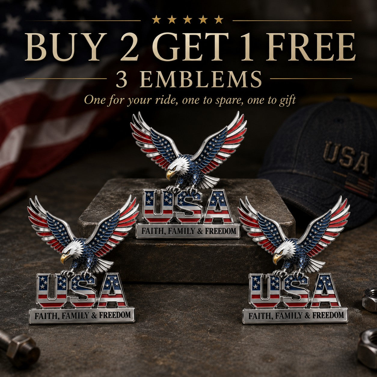 BUY 2 GET 1 FREE (TRUCK + MAILBOX KIT) 🇺🇸