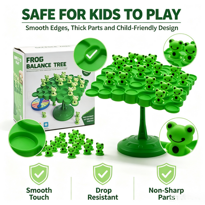 🐸Frog Balance Tree Game, Kids Educational Balance Toy, Multiplayer Family Desktop Interactive Board Game🎲