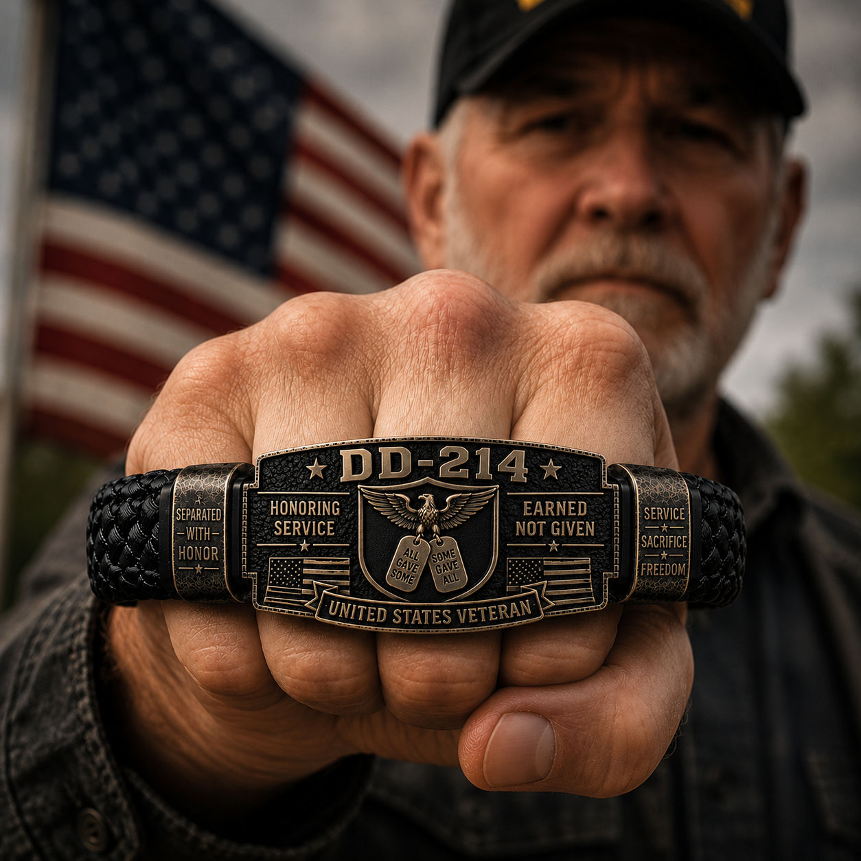 🔥LAST DAY 50% OFF🔥DD-214 Veteran Honor Bracelet - Made By VETERAN 'Rober Smith'