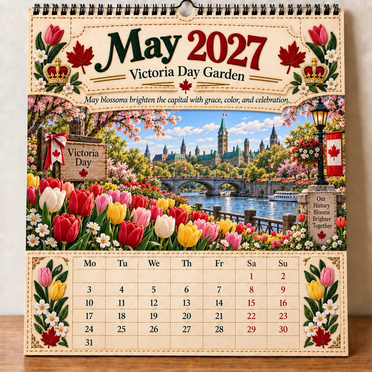🔥LAST DAY 50% OFF -- 🇨🇦🍁 2027 Canada 160th Anniversary Wall Calendar 🍁🇨🇦