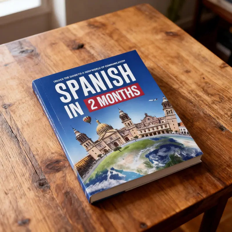 🎁 LAST DAY: 55% OFF!📚 Spanish in 2 Months: Ultimate Workbook with Slang & Conversations ✨