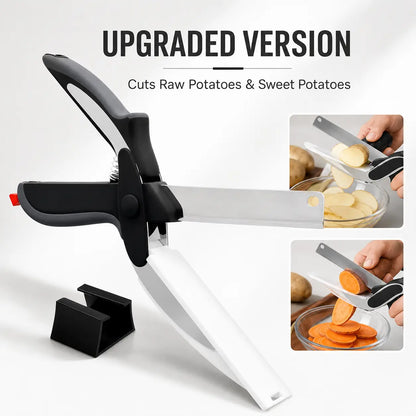 🔥New 2-in-1 Kitchen Scissors – Stainless Steel Food Cutter