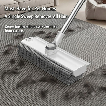 🏡3-in-1 Adjustable Floor Scrub Brush – 360° Rotating Cleaning Tool🧹