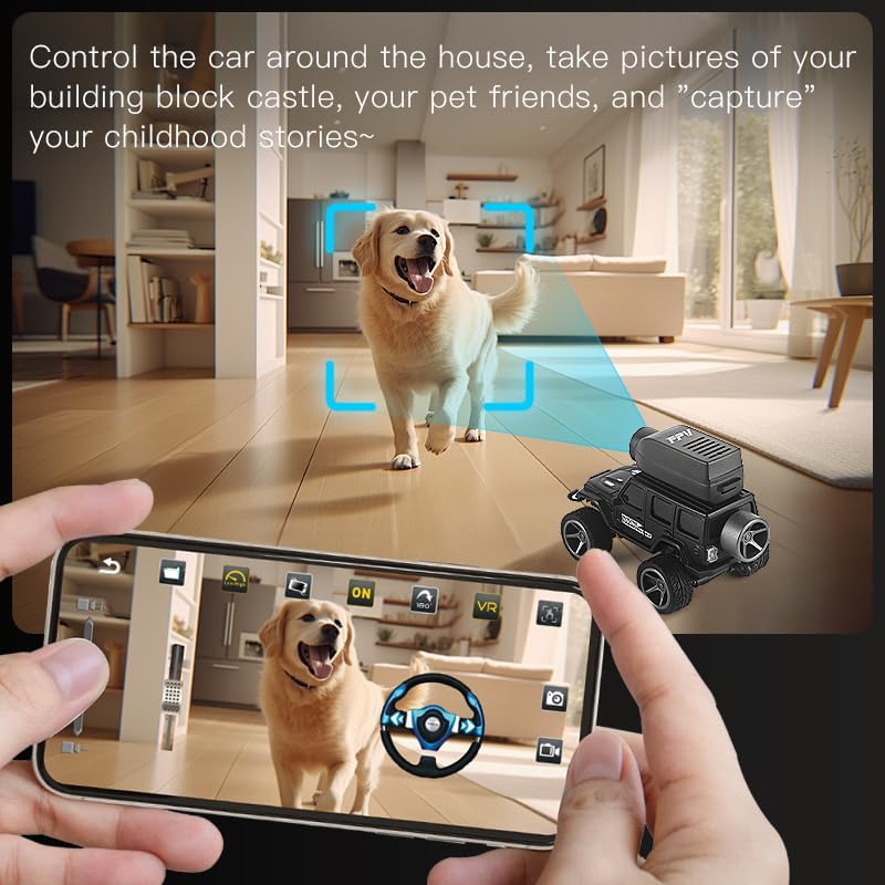 🕹️1:64 Mini Alloy RC Car With HD Camera & Real-Time Video Transmission(App & Remote)🚙