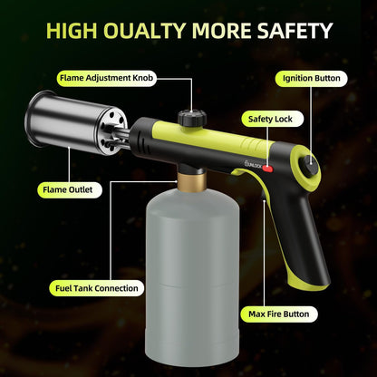 MaxFire Propane Torch | Professional Heavy-Duty Blow Torch for Searing, BBQ & Outdoor 🔥🍖