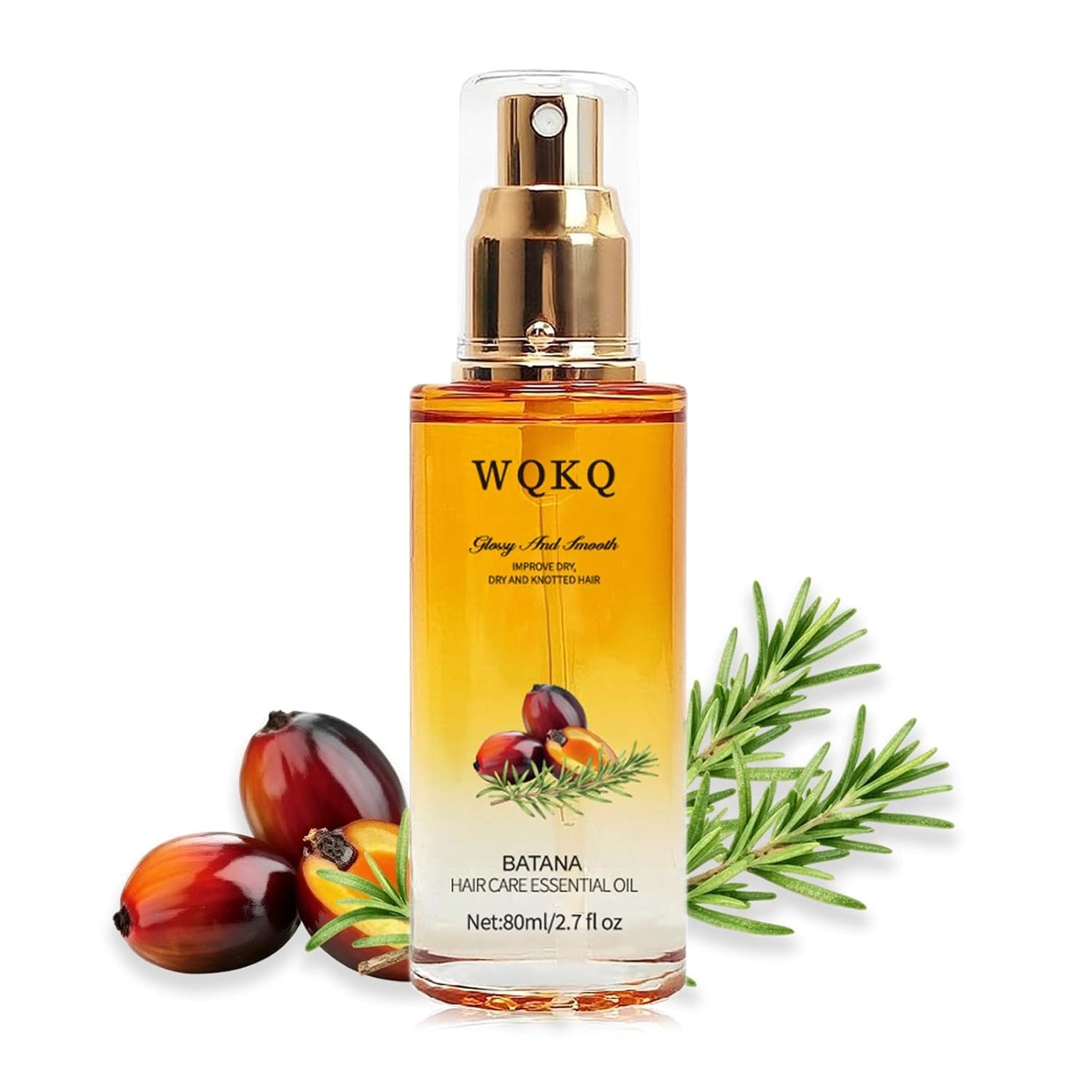 Hair Oil Spray, with Jojoba & Shea Butter, Clear Conditioning Oil for Dry & Curly Hair, Detangling, Styling, Moisturizing for Women & Men