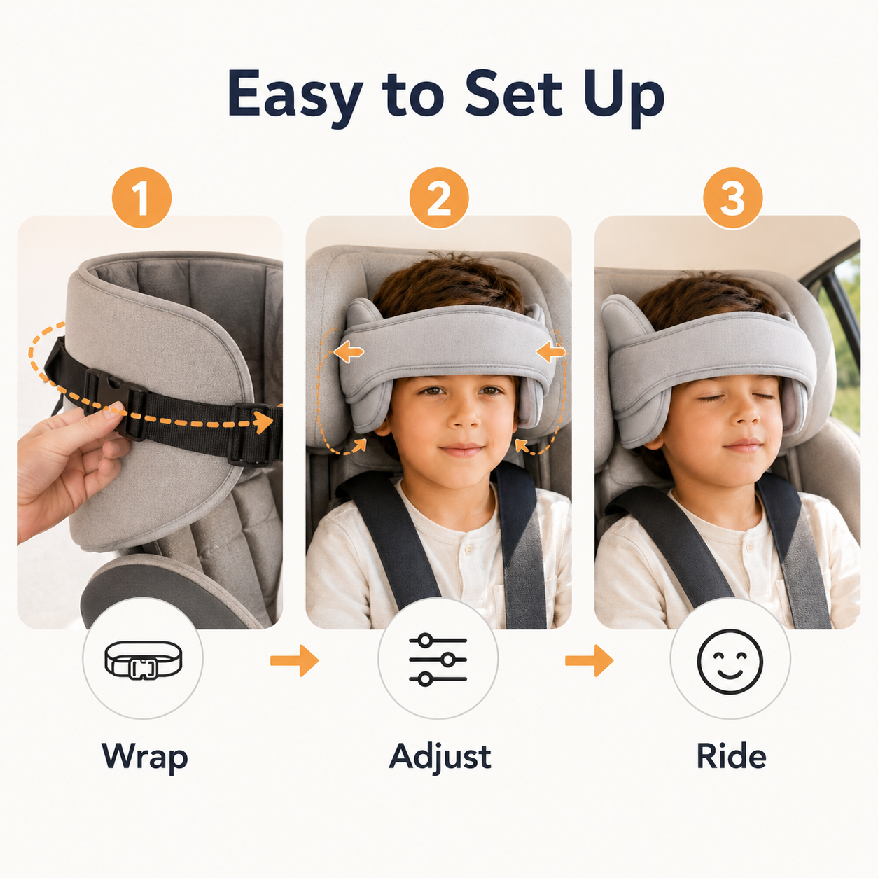 Child Car Seat Neck Support Brace