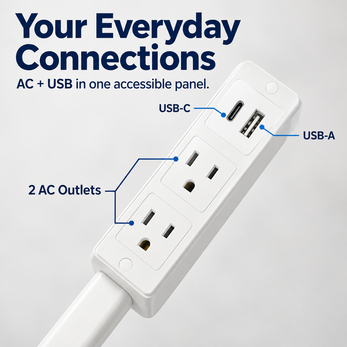 🔥 Limited-Time 49% OFF🔌 Extendable Outlet Extender with Rotating Base & USB-A/USB-C Charging