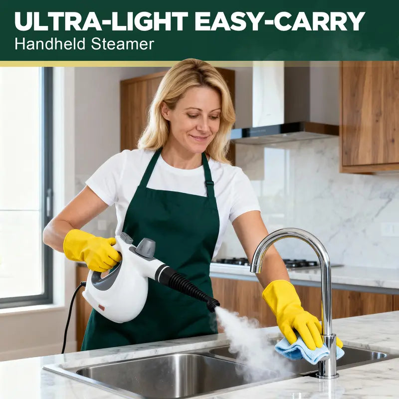 Handheld Steam Cleaner with 12 Accessories | Home & Car