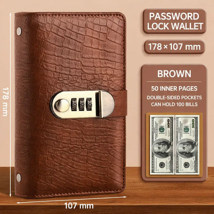 🔥LAST DAY 49% OFF🔐 Cash Stuffing Savings Binder | 100-Pocket Lock Wallet