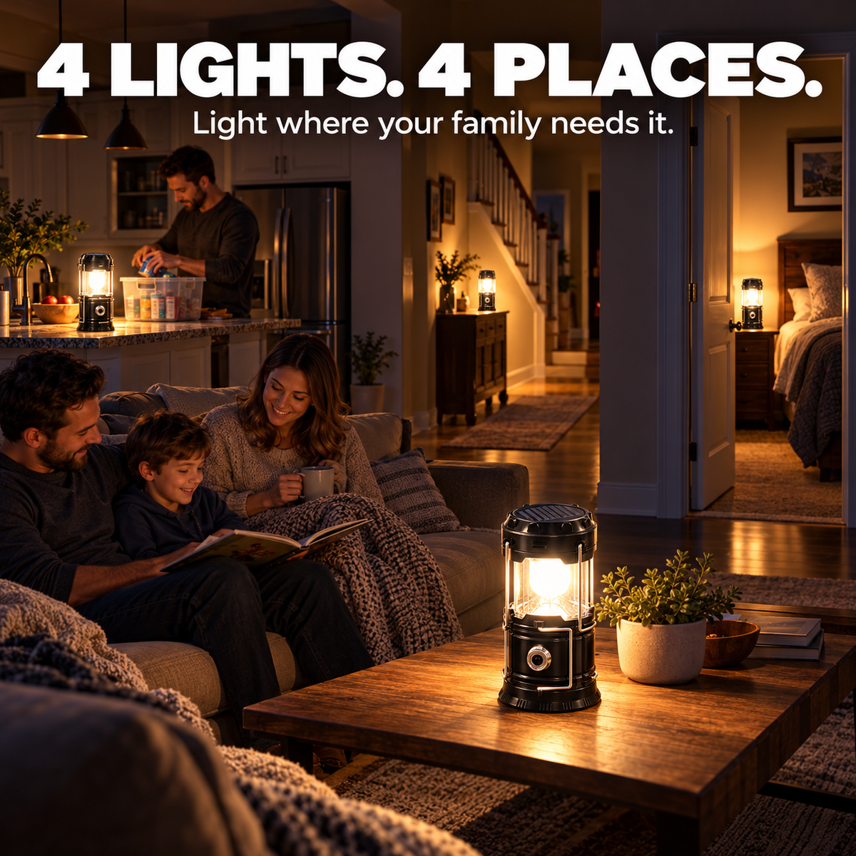 🔥 Limited Time 50% OFF🔋 Solar USB LED Camping Lantern✨ Rechargeable & Waterproof